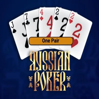 Russian Poker slot visual from OneTouch Games available on jjaabet.nl