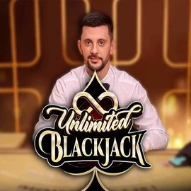 Unlimited Blackjack slot logo by Ezugi at JaaBet Casino